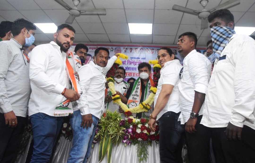 Adarsh Maharashtra | अंबरनाथमधील विविध पक्षाच्या नेत्यांनी राष्ट्रवादीत केला जाहीर प्रवेश.