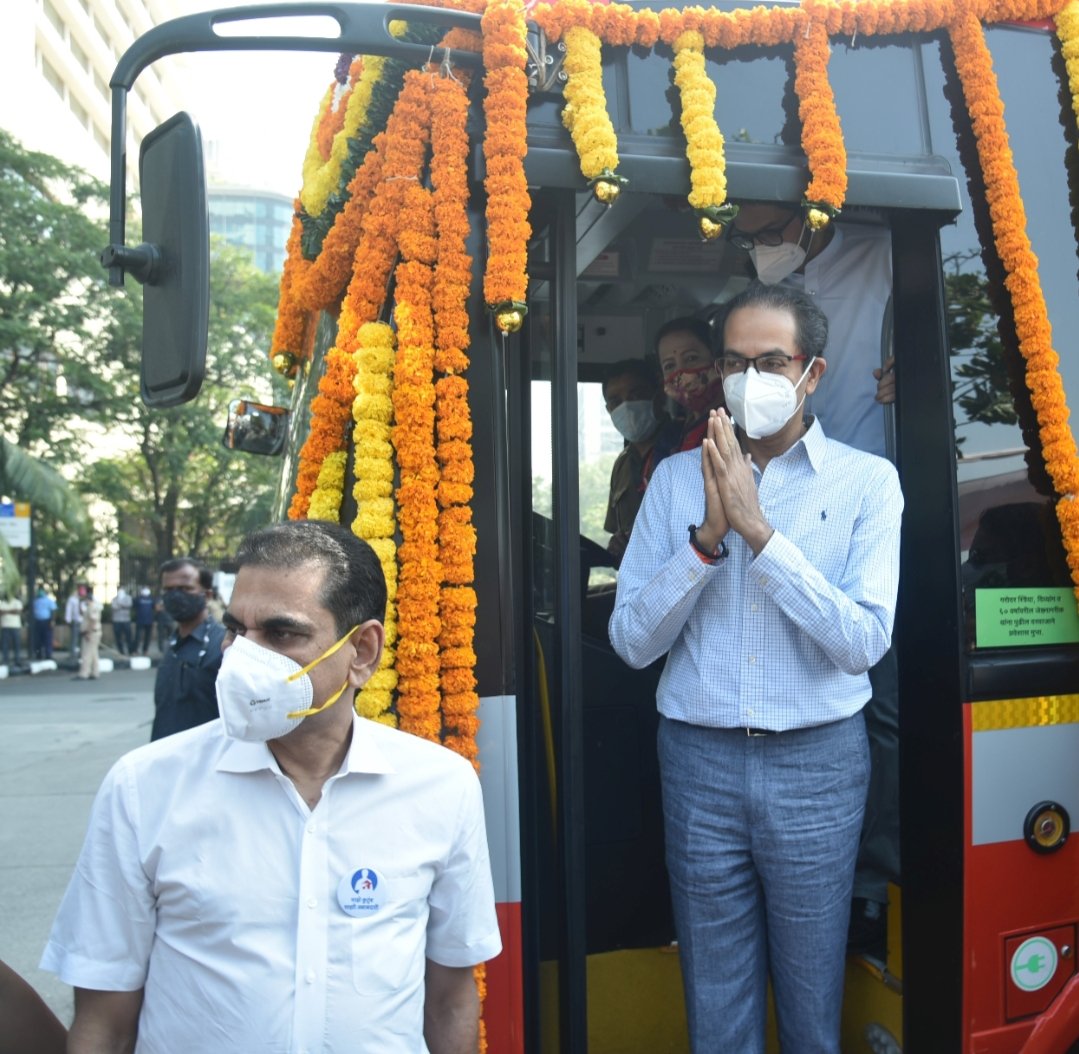 Adarsh Maharashtra | बेस्टच्या २६ एसी इलेक्ट्रीक बसेस मुंबईकरांच्या सेवेत दाखल;मुख्यमंत्री...