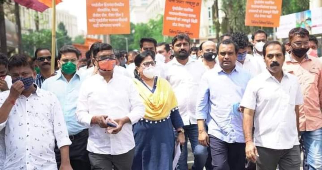 Adarsh Maharashtra | हिरानंदानी विरोधात मनसेचे पवईत आंदोलन