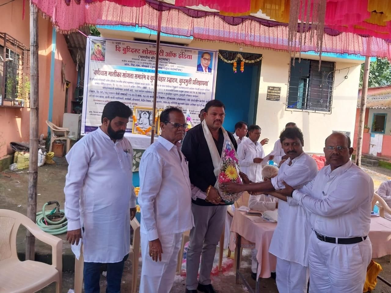 Adarsh Maharashtra | कर्जत वदप येथे बुद्धविहार उद्घाटन व बुद्धमुर्तीची प्रतिष्ठापणा!