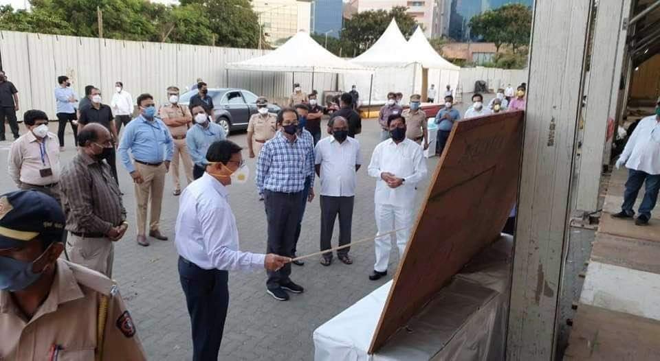 Adarsh Maharashtra | कोरोना संकटाचा सामना करण्यासाठी बीकेसीत १००० खाटांचे रूग्णालयाचे काम...