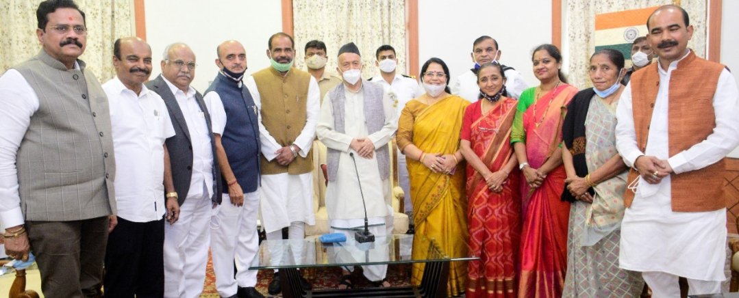 Adarsh Maharashtra | संसदेच्या पेट्रोलियम समितीच्या सदस्यांनी घेतली राज्यपालांची भेट