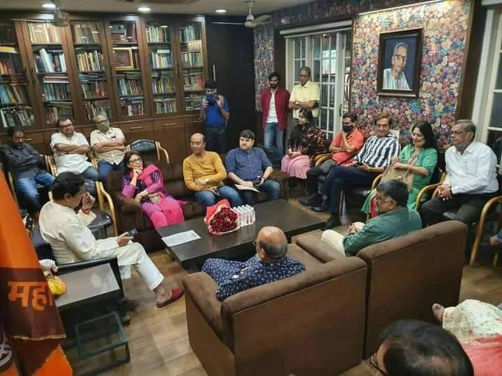 Adarsh Maharashtra | जागतिक मराठी नाट्यधर्मी निर्माता संघाच्या वतीने निर्माते लेखक दिग्दर्शक...