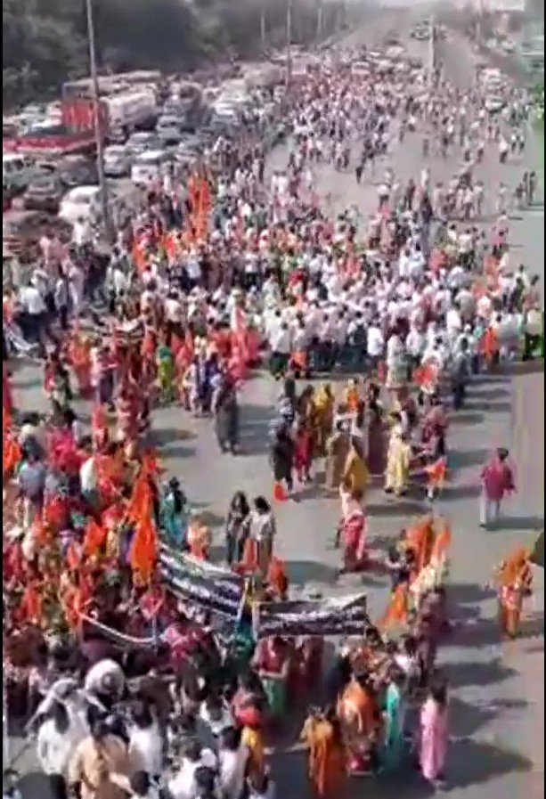 Adarsh Maharashtra | सानपाड़ात प्रस्तावित मस्जिद विरोधात रास्ता रोको