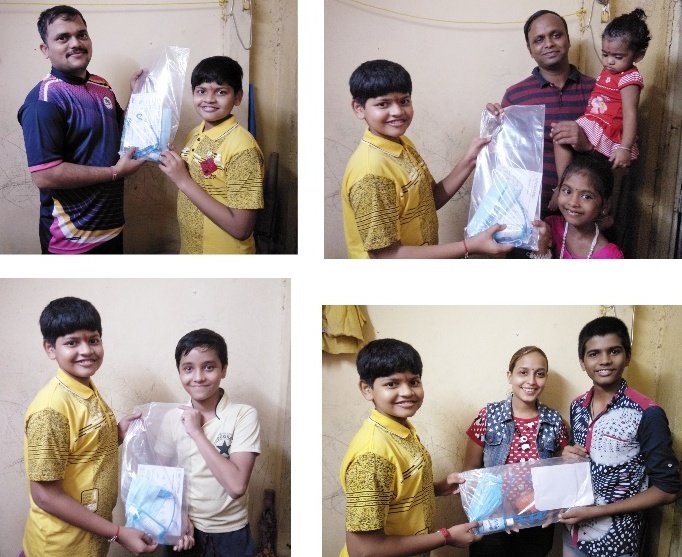 Adarsh Maharashtra | बाल कलाकार आर्य तेटांबेच्या वाढदिवसाप्रित्यर्थ मास्क, सॅनीटायझर आणि...