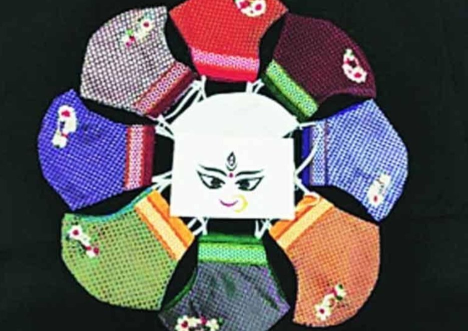 Adarsh Maharashtra | नवरात्रीनिमित्त नऊ रंगांच्या मुखपट्टय़ा ;ठाणे, कल्याण-डोंबिवलीतील विविध...