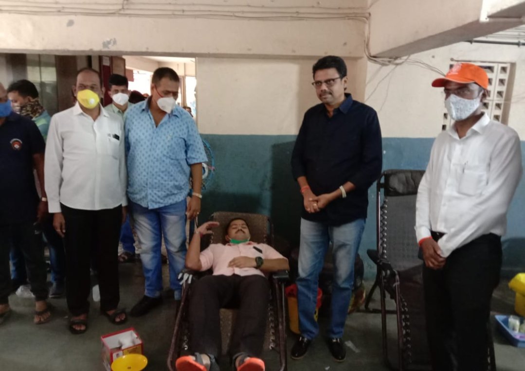 Adarsh Maharashtra | विक्रोळी विधानसभेत विक्रमी १३७१ रक्तदात्यांनी केले रक्तदान