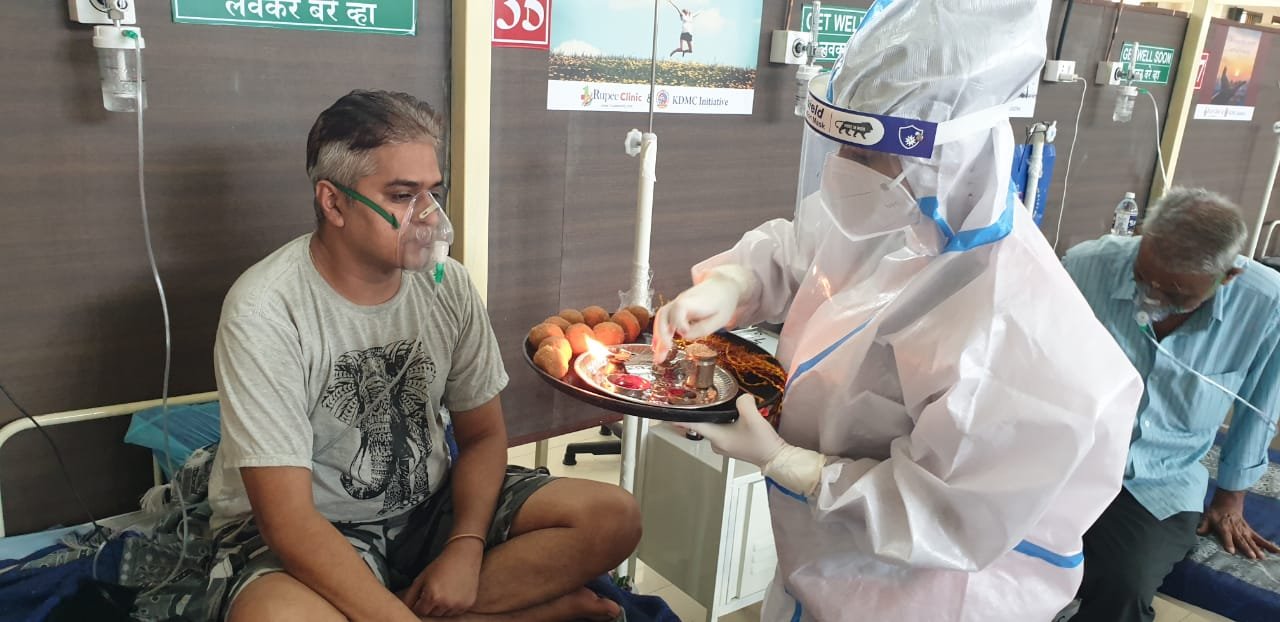 Adarsh Maharashtra | डोंबिवलीच्या कोव्हिड सेंटरमध्ये रक्षाबंधनाचा अनोखा सोहळा