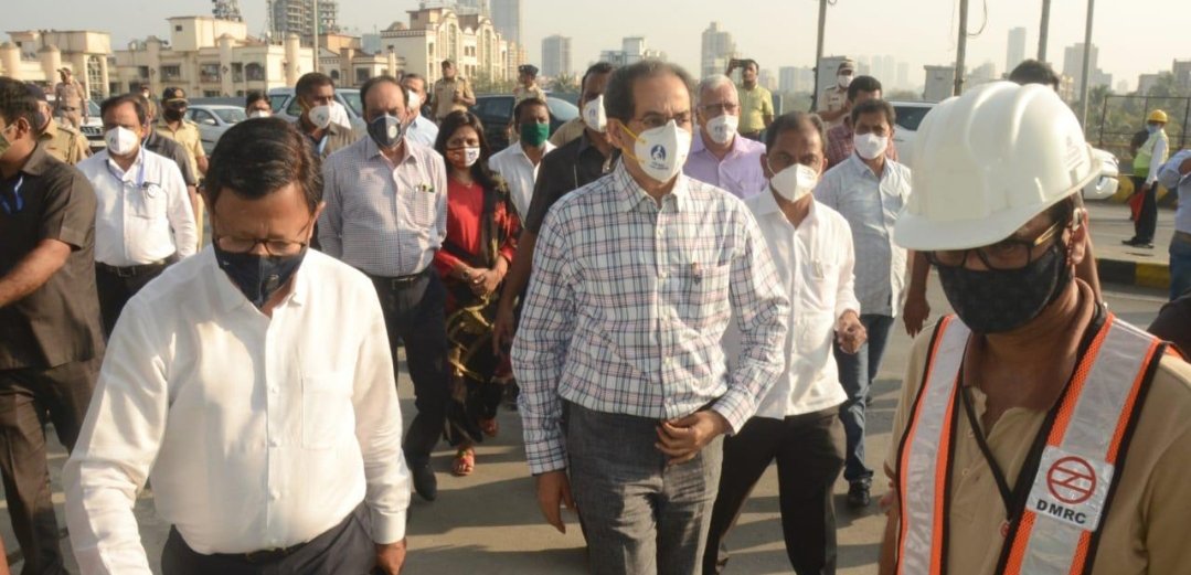 Adarsh Maharashtra | मुख्यमंत्री उद्धव ठाकरे यांनी आज अंधेरी-दहिसर मेट्रो कामाची पाहणी केली !!