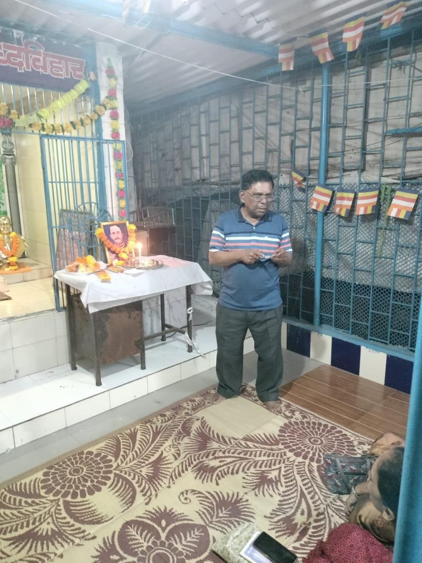 Adarsh Maharashtra | घणसोली येथील बुद्ध घोष बुद्ध विहारात सुभेदार रामजी बाबा सकपाळ यांची जयंती...