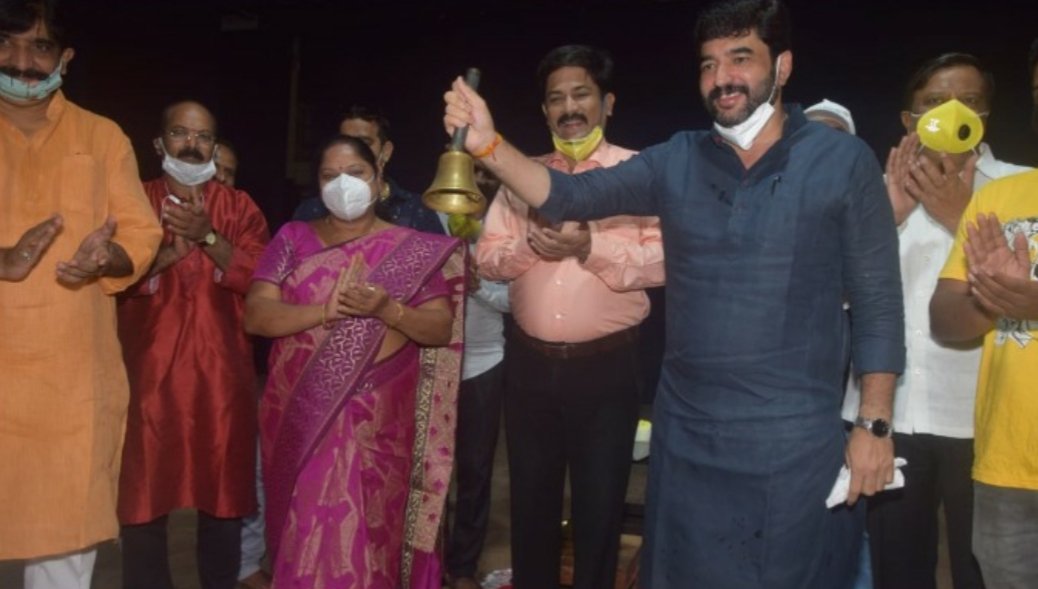 Adarsh Maharashtra | कलाकारांनी पडदा उघडण्यासाठी नटराजाकडे घातले साकडे