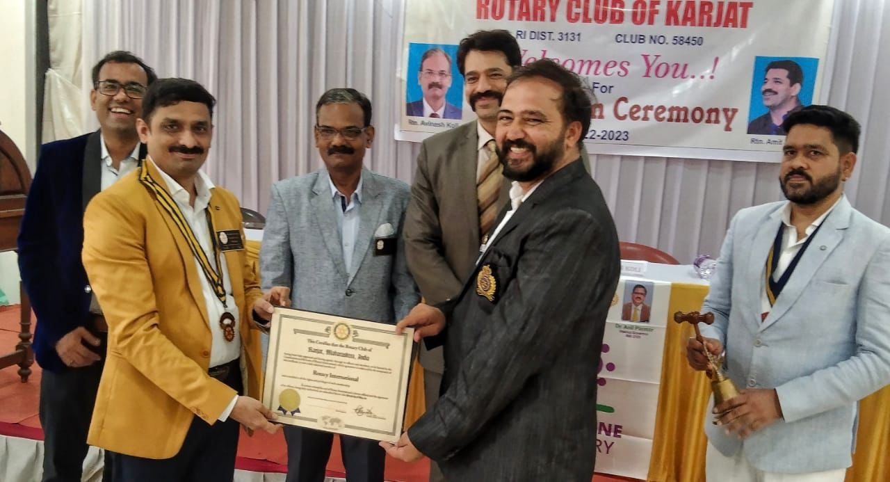 Adarsh Maharashtra | कर्जत रोटरी क्लबच्या अध्यक्षपदी सतीश श्रीखंडे!