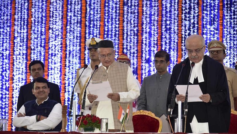 Adarsh Maharashtra | भगतसिंह कोश्यारी यांनी मराठीतून घेतली राज्यपाल पदाची शपथ